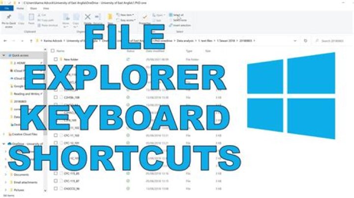 keyboard shortcuts to change file explorer view in windows 10?