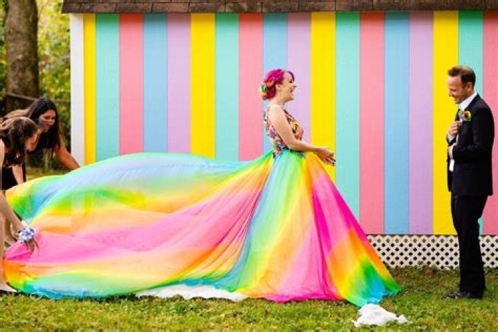 Matthew Williamson's brand consultant has the most AMAZING rainbow-themed wedding