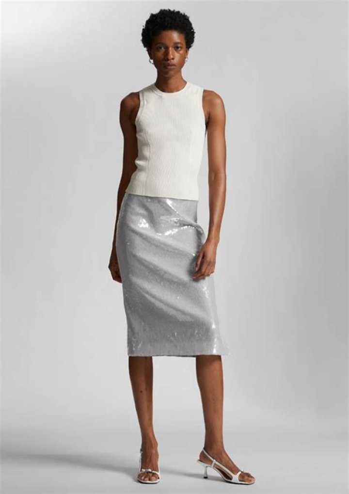 Meghan Markle wore a silver sequin skirt and now we want one - shop the look for less