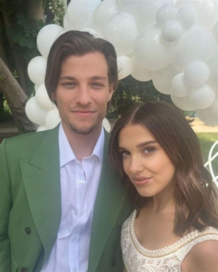 Millie Bobby Brown stuns in lace bralet in gorgeous engagement party photos with Jake Bongiovi