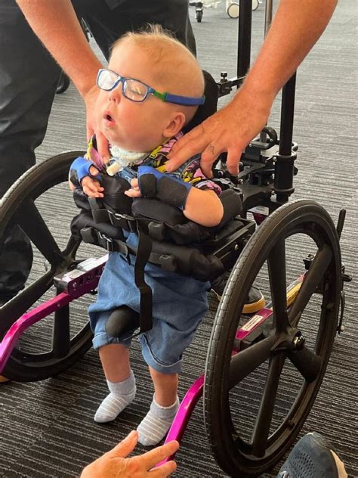 ‘Miracle’ child Jasper Lyon with rare Costello syndrome takes first reflex steps