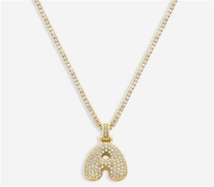 Molly Mae's bubble initial necklace on At Home With the Furys - where to shop