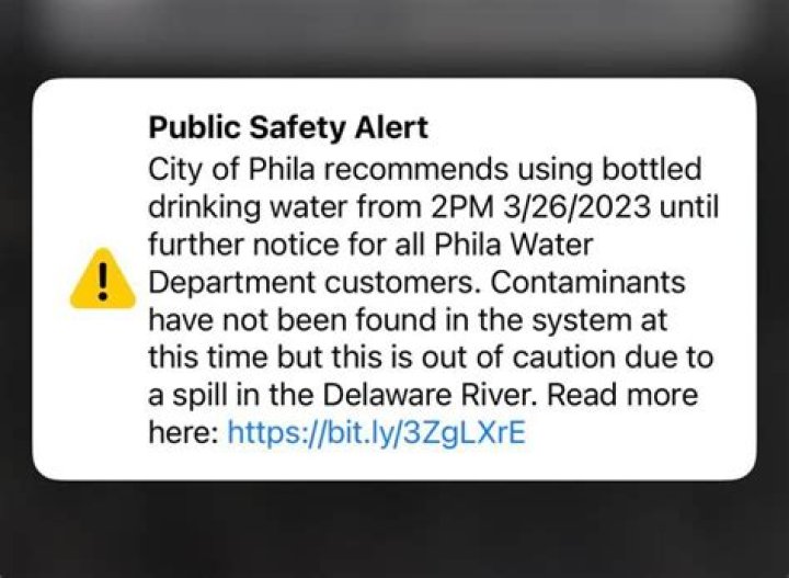 Philadelphia water 'safe to drink and use' after nearby chemical spill, city says