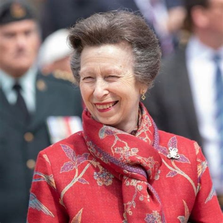 Princess Anne is a vision in gorgeous block heels and knee-length skirt