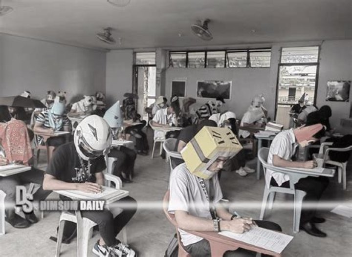 Recent Controversy over Anti-Cheating Exam Hats Used by Students in the Philippines (Captured in Photos)