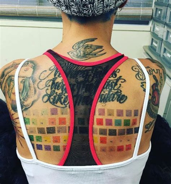 Ruby Rose unveils impressive new back tattoo