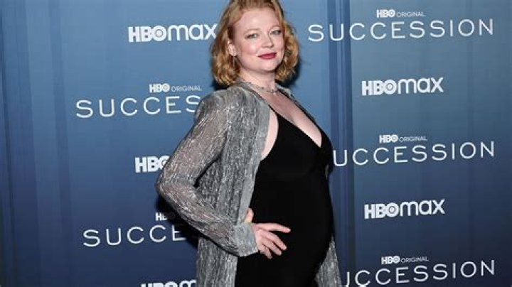 Succession star Sarah Snook debuts baby bump at premiere