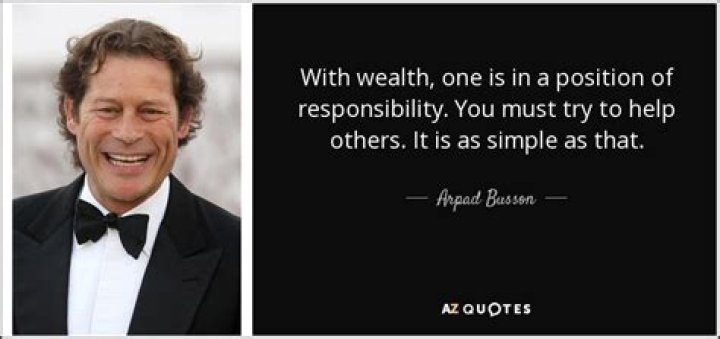 The Wealth of Arpad Busson