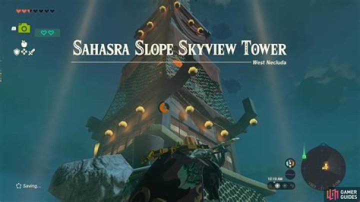 Unlocking Sahasra Slope Skyview Tower in Tears of the Kingdom