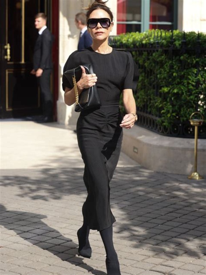 Victoria Beckham tweaks her signature slinky dress, and it's seriously chic