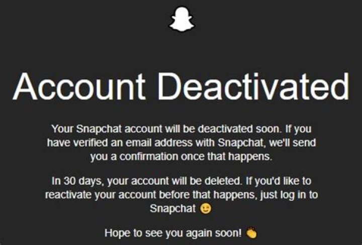 What happens to a deactivated Snapchat account?