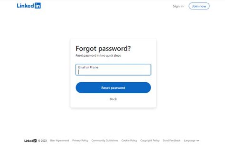 What if I forgot my LinkedIn password?