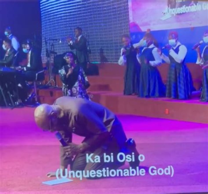 What manner of man is this ?- Jimmy Odukoya celebrates his dad, Pastor Taiwo Odukoya, who led worship in church this morning, days after losing his wife Nomthi