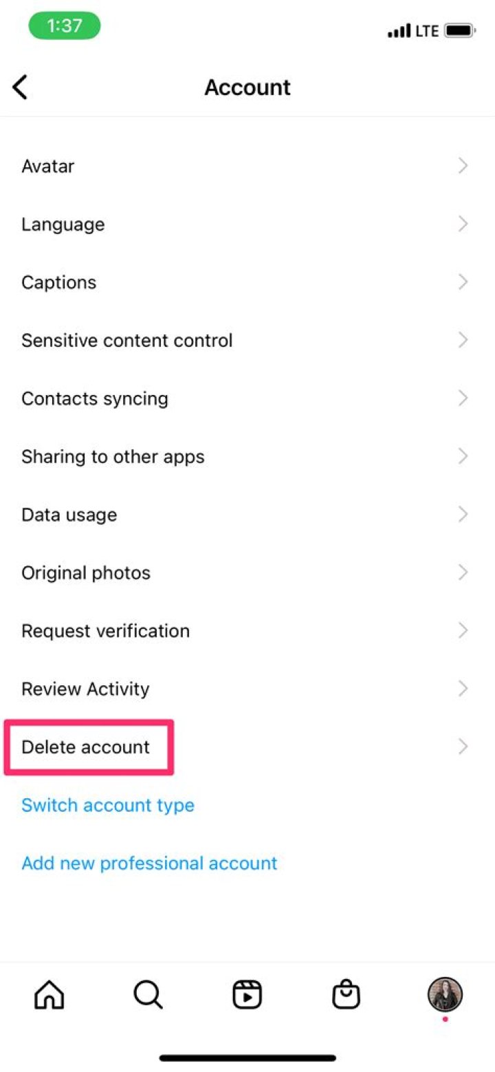 Will reporting an Instagram account delete it?